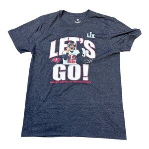 Super Bowl LV Champions Fanatics T-Shirt Tom Brady Tampa Bay Buccaneers Tee L